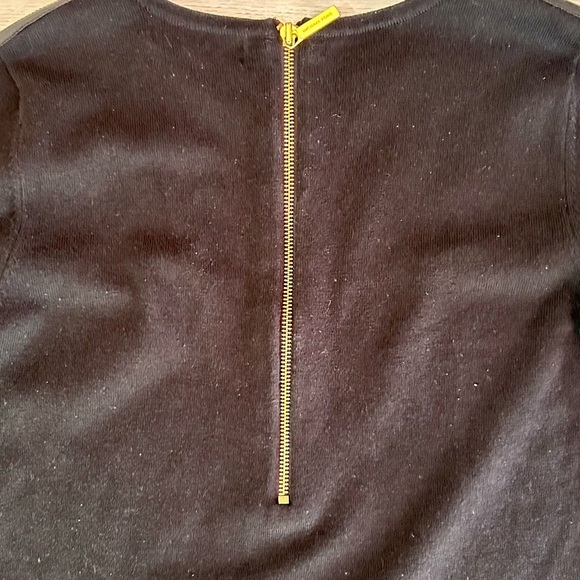 Michael Kors | Faux Leather Trim Sheath Dress - Picture 7 of 8